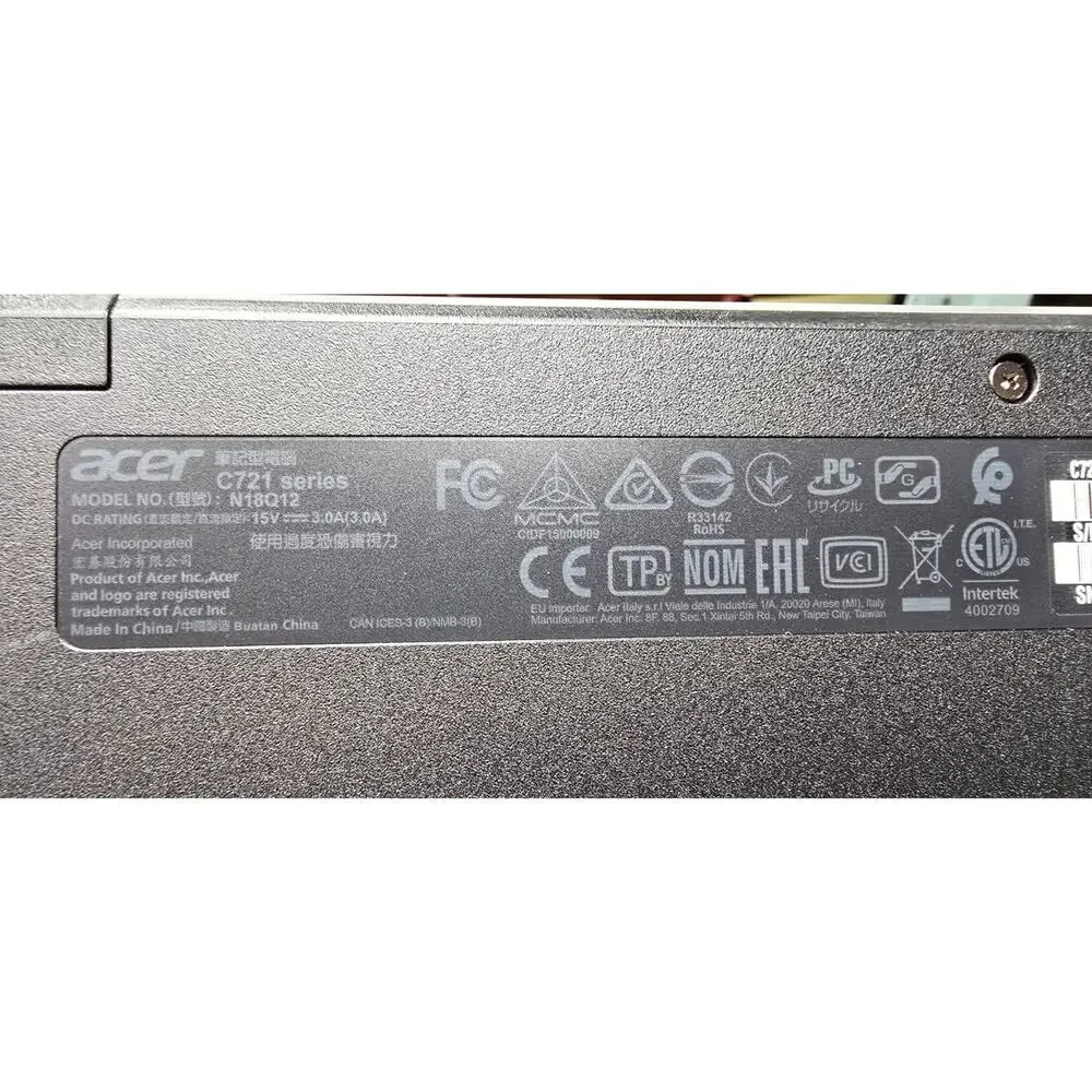 Acer Chromebook C721 Series (N18Q12) 11.6